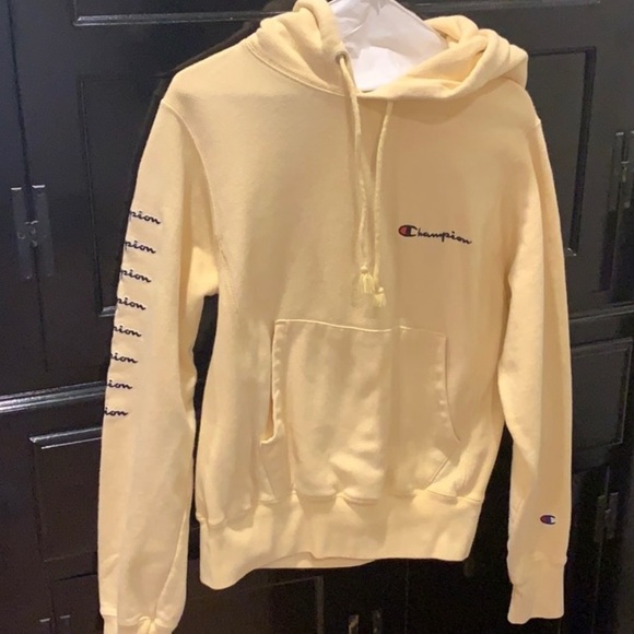 RARE Yellow Champion Sweatshirt - Picture 2 of 4